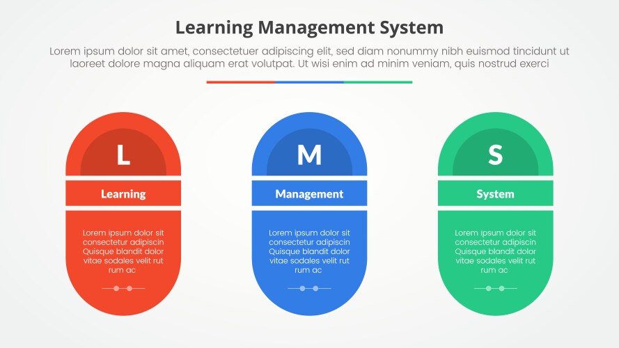 lms learning management system infographic vector image