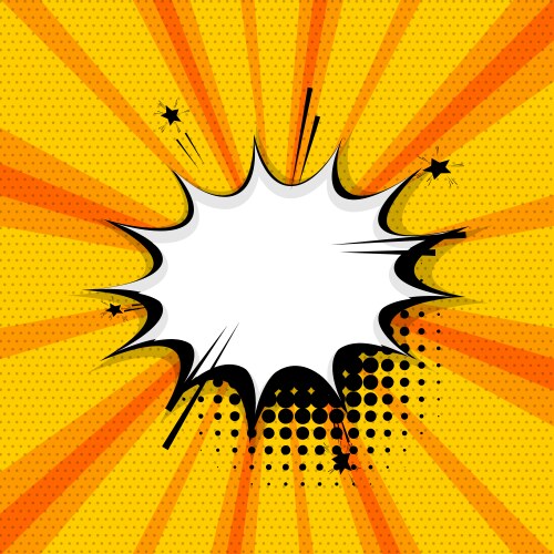 Bang pop art comic book speech bubble Royalty Free Vector