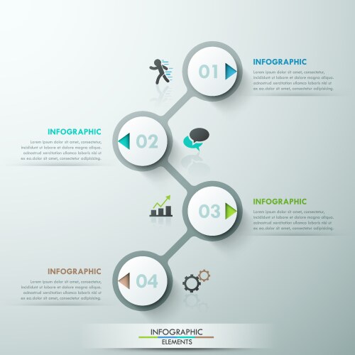 Modern infographics options banner vector image