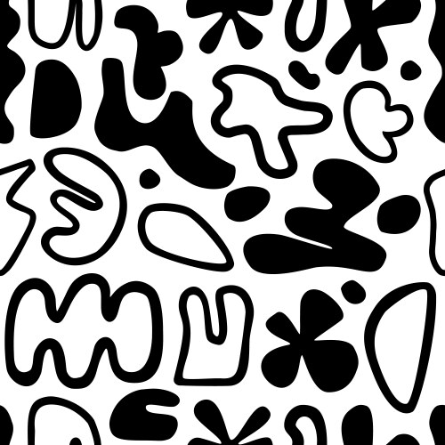 abstract seamless pattern background with shapes vector