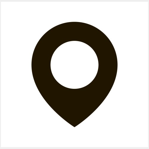 Map pointer icon isolated stencil gps location vektorbild