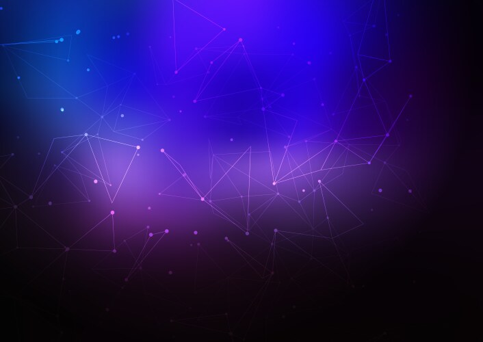 Abstract background with connecting lines and dots vector image