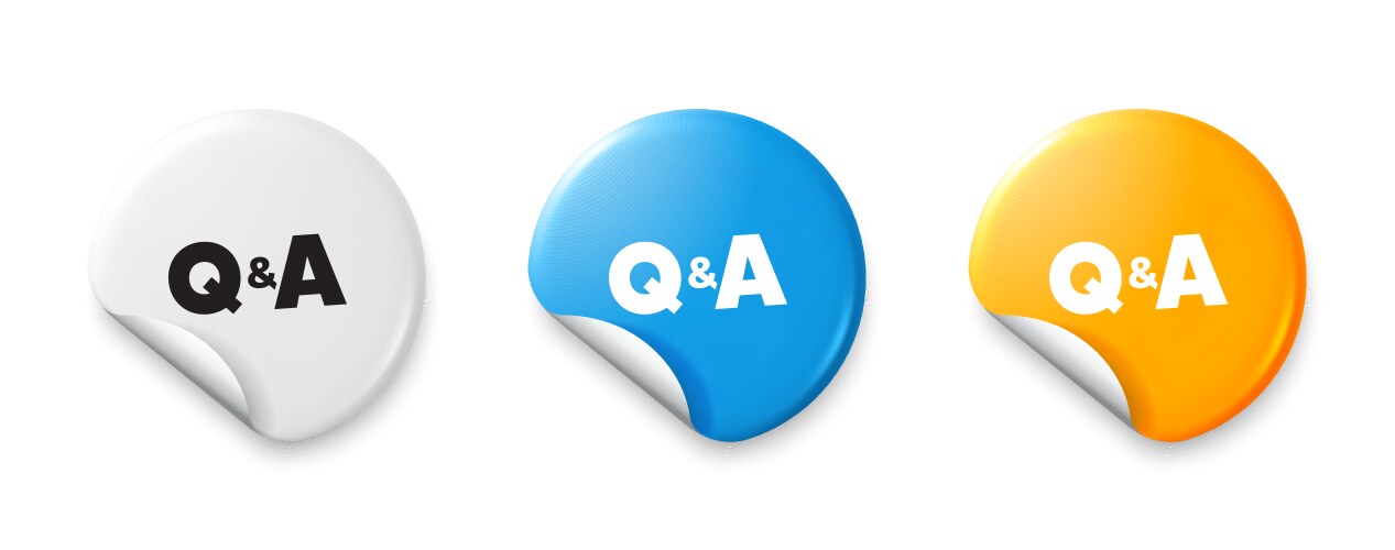 Questions and answers icon answer question sign vector image