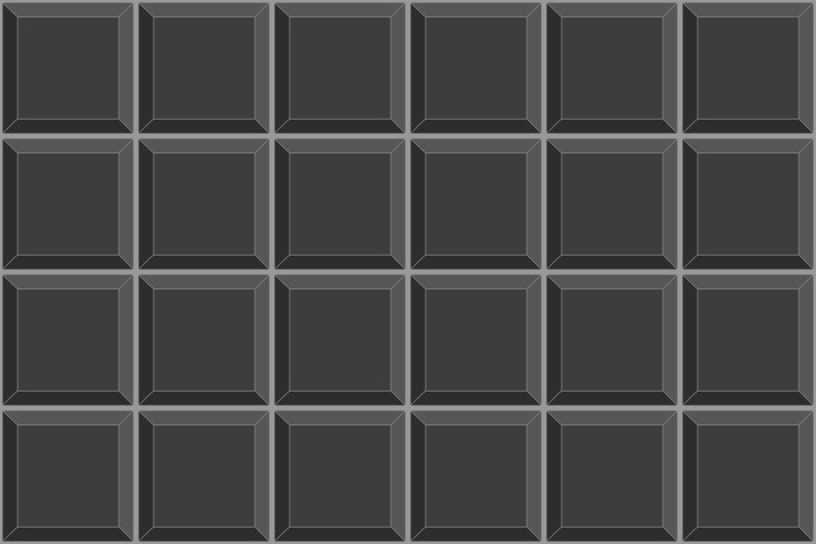 Black square tile seamless pattern brick wall vector image