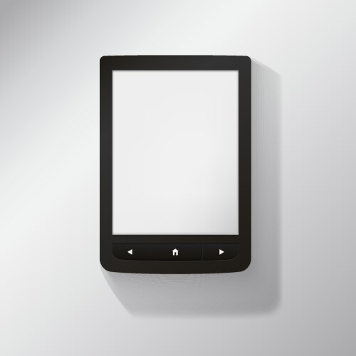 E-book reader you may add your own text or picture vector image