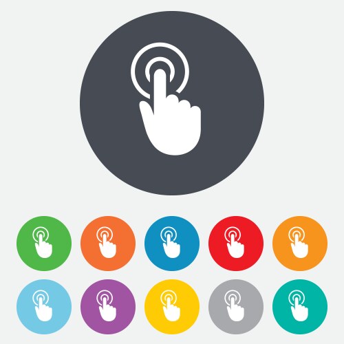 Hand Pointer Cursor Icon vektorbild