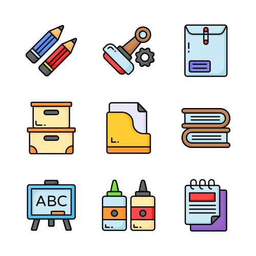 Offering an array of meticulously crafted tools vector image