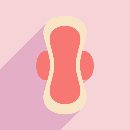 Flat with shadow icon and mobile application vector image