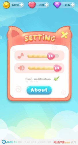 Complete set of level button game ui pop-up icon vector image
