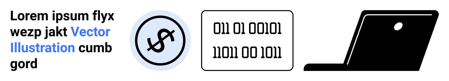 Digital finance concept with binary code dollar vector image