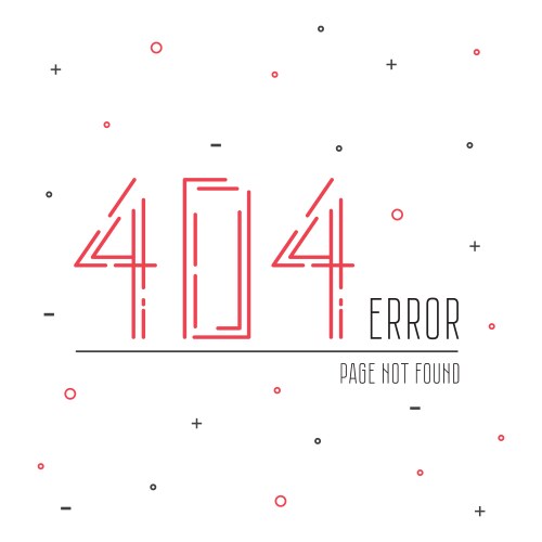 404 error connection vector image