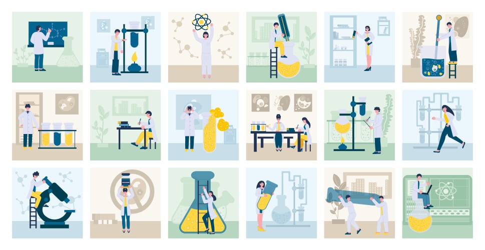 Science laboratory research Royalty Free Vector Image