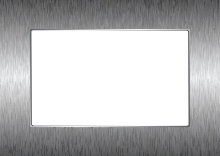 silver picture frame vector image