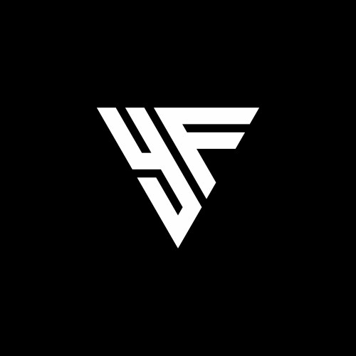 Fy logo monogram with triangle shape designs – Royalty-Free Vector ...