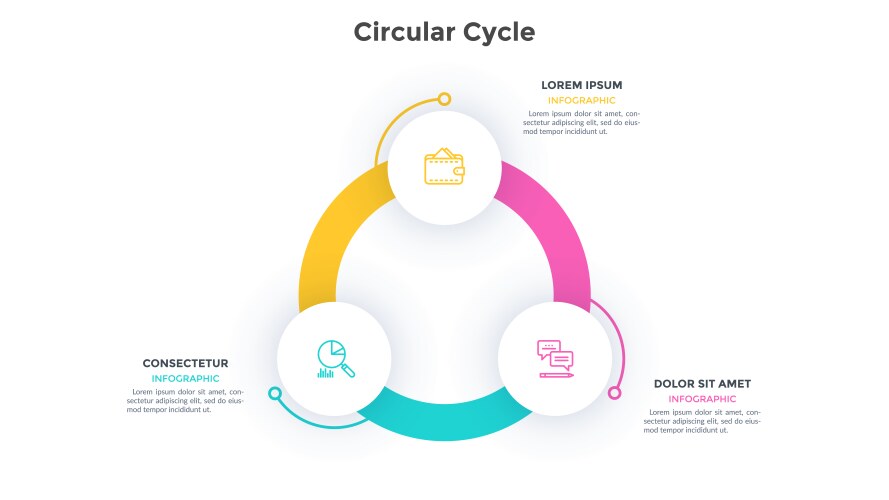 Modern infographic options banner vector image