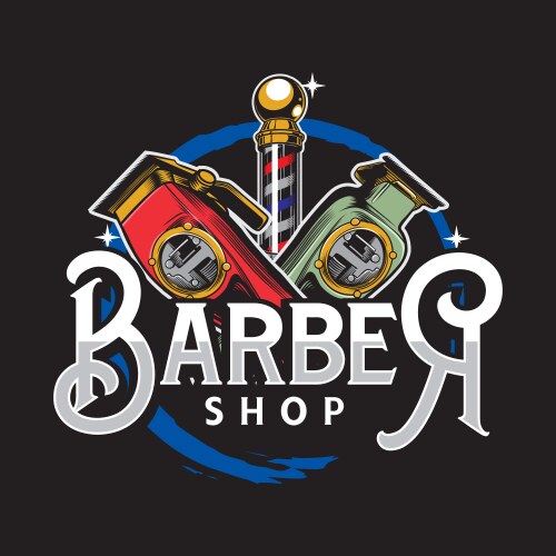 Barber logo vector image