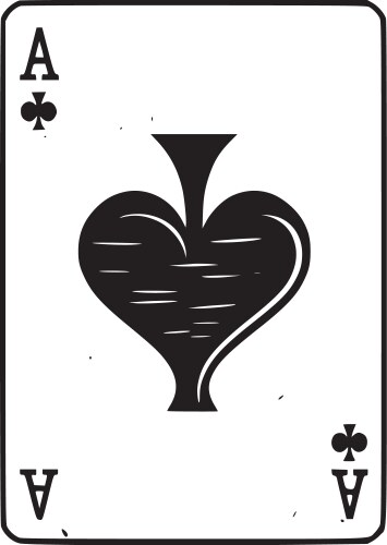 Cards - black and white vector image