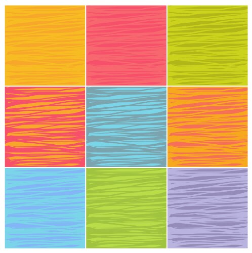 Irregular line patterns in multiple colors vector image