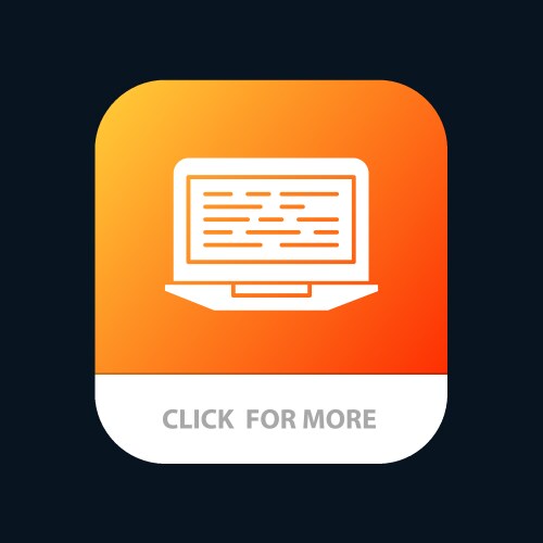 Laptop coding code screen computer mobile app vector image