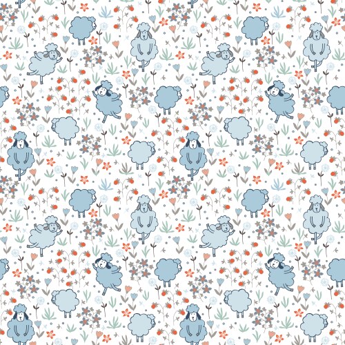 Sheep pattern Royalty Free Vector Image - VectorStock