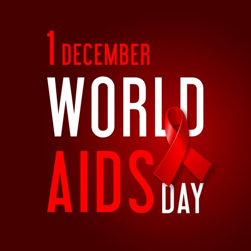 December is hiv aids awareness month poster Vector Image