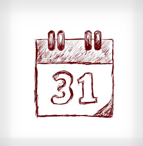 Desk calendar vector image