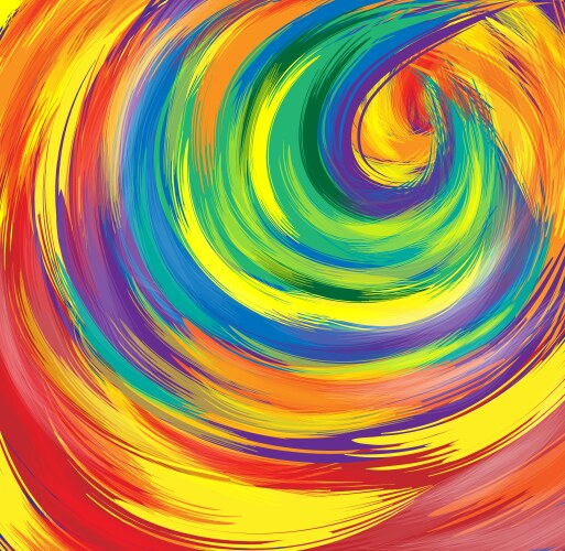 Spiral rainbow background Royalty Free Vector Image