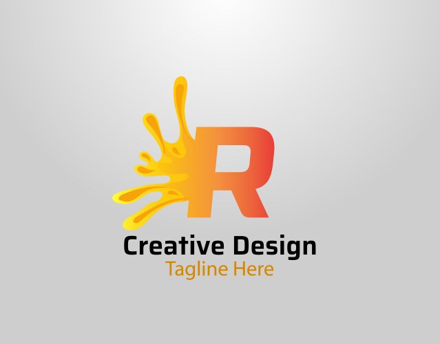 Colorful Paint Splashes Font Letter R Vector Images (41)