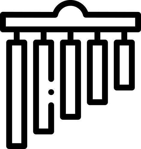 Charango Icon Thin Linear Style Design Isolated Vector Image