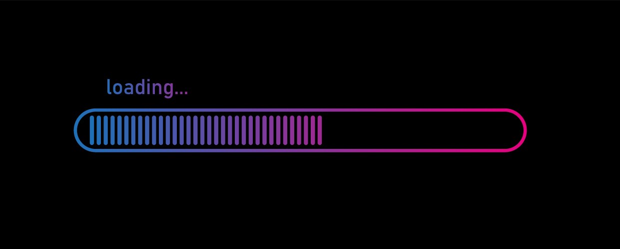 Loading bar concept progress data for upload vector image