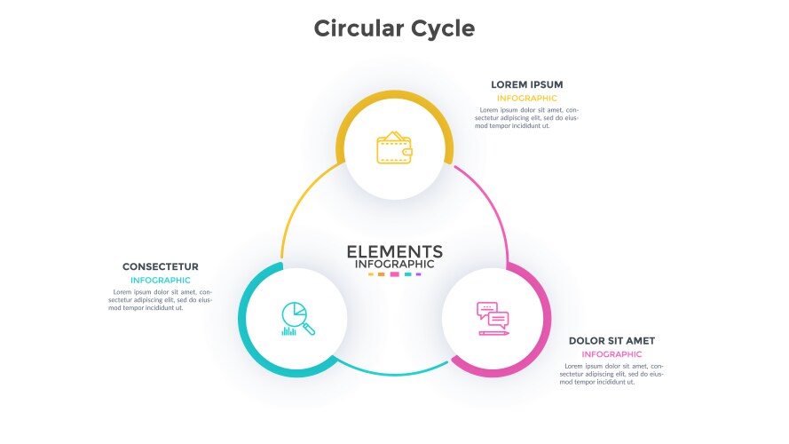 Modern infographic options banner vector image