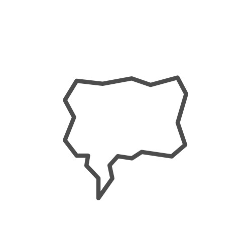 Speech bubble comic book style Royalty Free Vector Image