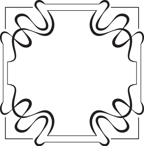 square frame element for design vector image