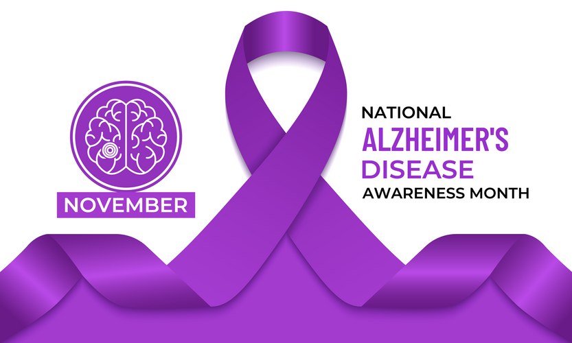 Alzheimer's Awareness Month Vector Image