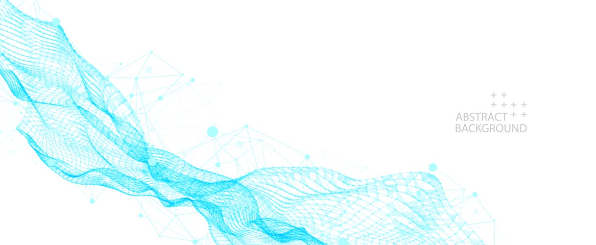 Dynamic Fluid Network Abstract Background vector image