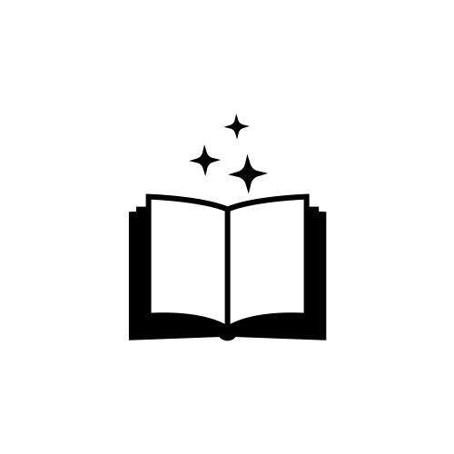 Open big book encyclopedia or bible solid flat Vector Image