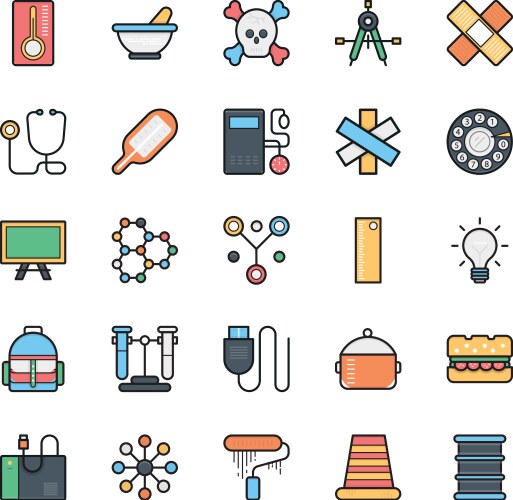 Networking web user interface and internet 10 vector image