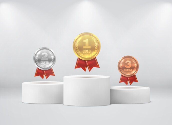 First Second Third Trophy Vector Images (over 3,100)