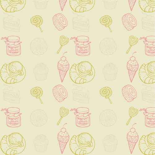 Hearts seamless pattern Royalty Free Vector Image