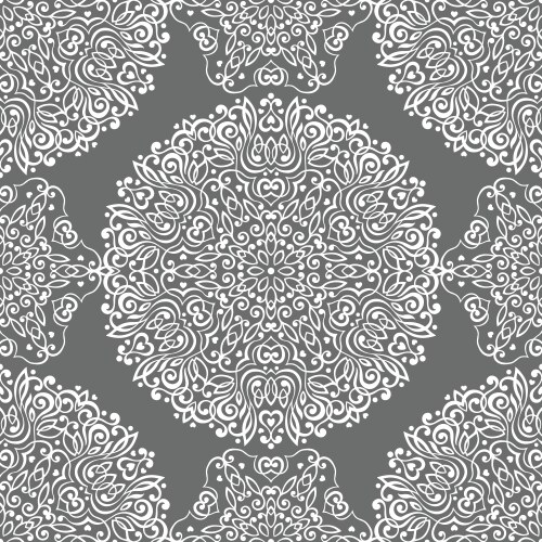 Seamless background with abstract ethnic pattern vector image