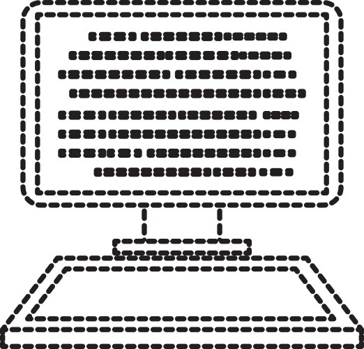 Programming and coding concept code on the screen vector image