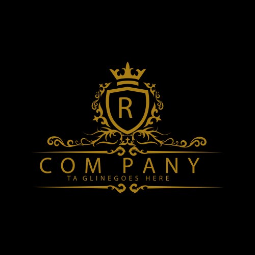 Royal Crest Logo - Elegant & Ornate Vector Image