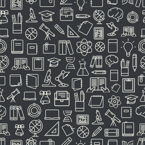 Different network app icons seamless background Vector Image