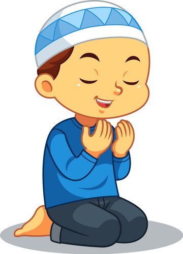 Indian kids praying Royalty Free Vector Image - VectorStock