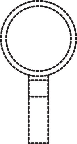 Finding the right information view program vektorbild