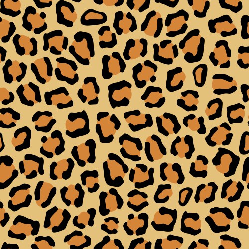 Leopard print pattern repeating seamless Vector Image