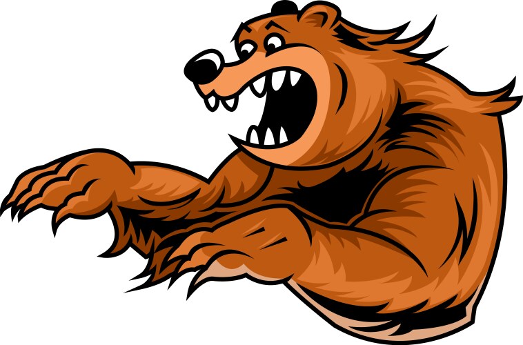 Roar bear Vector Image