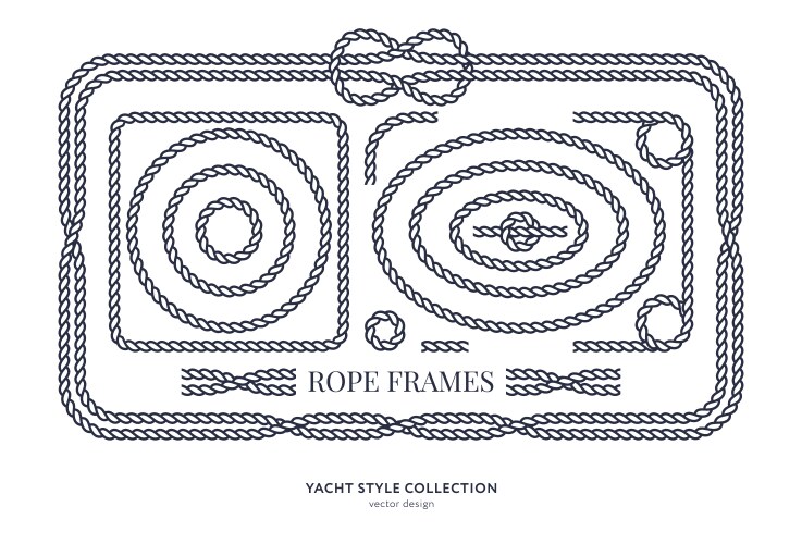 Nautical rope knots Royalty Free Vector Image - VectorStock