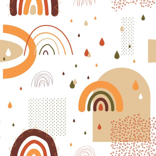 Beautiful seamless pattern with watercolor Vector Image