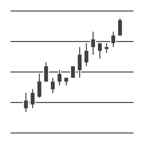 stock market chart vector